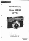 Zeiss Ikon Vitessa 1000 manual. Camera Instructions.